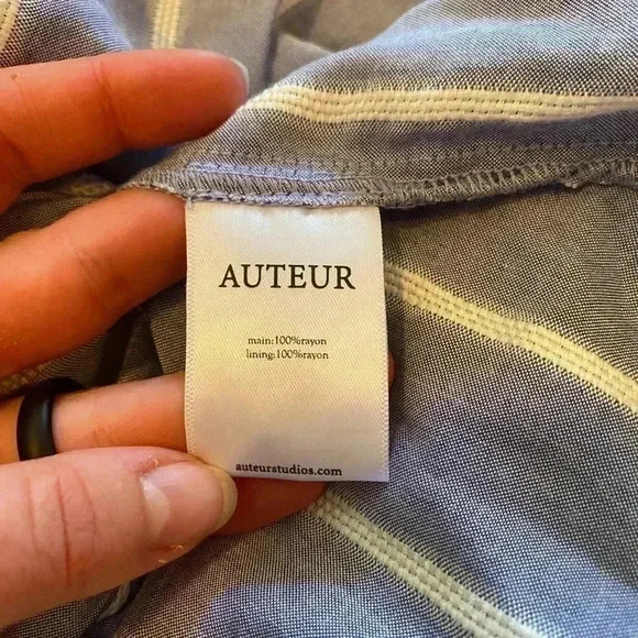 AUTEUR REVOLVE LINDA STRIPE OFF THE SHOULDER DRESS - Picture 8 of 9